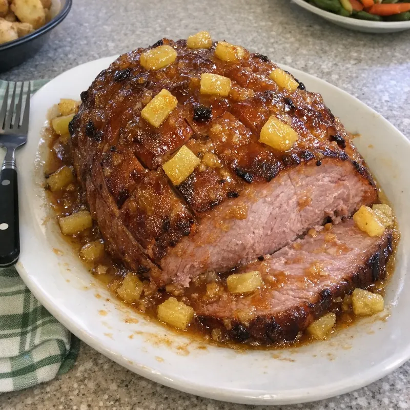 Apricot Glazed Easter Ham