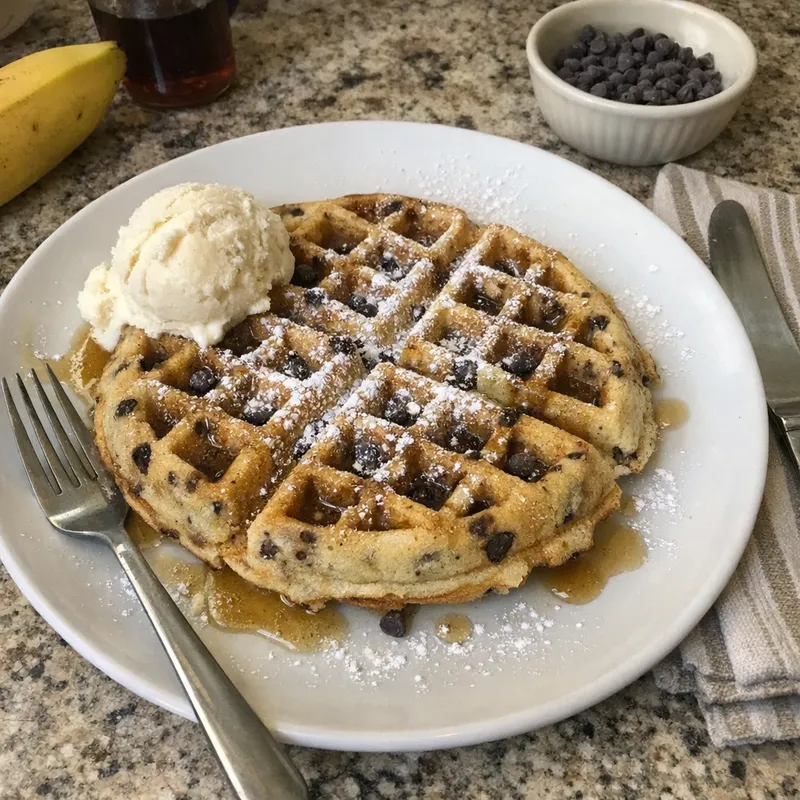 Banana Chip Waffles (Cuisinart Recipe)