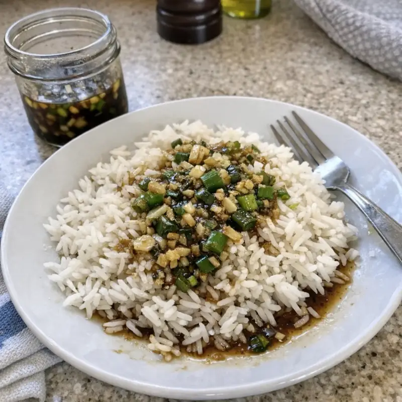 Basmati Rice Seasoning Sauce (Soy Sauce, Vegetable Oil, Green Onion, Garlic & Ginger)