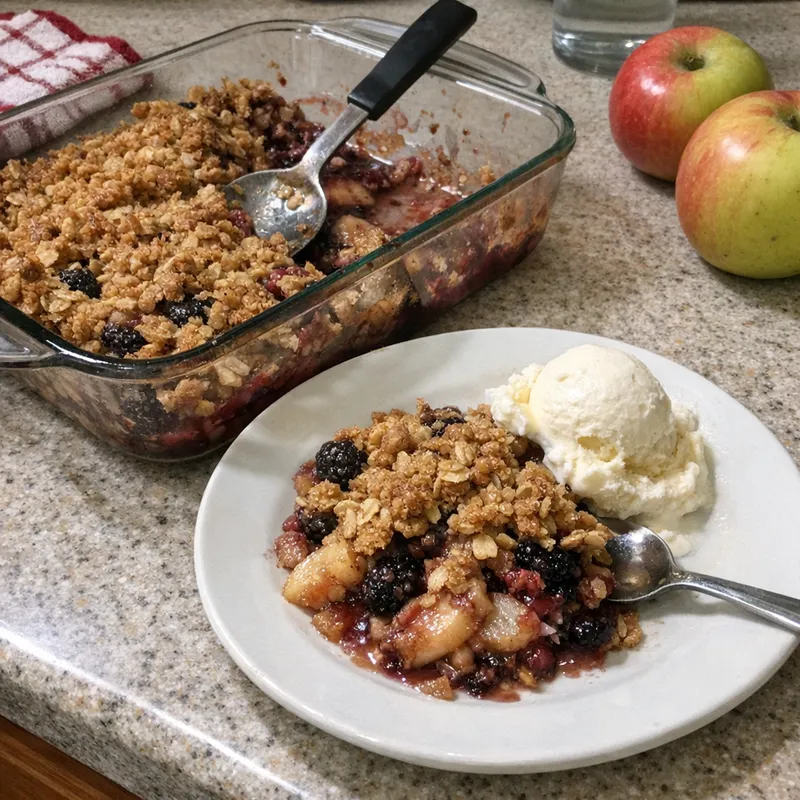 Blackberry Apple Crisp