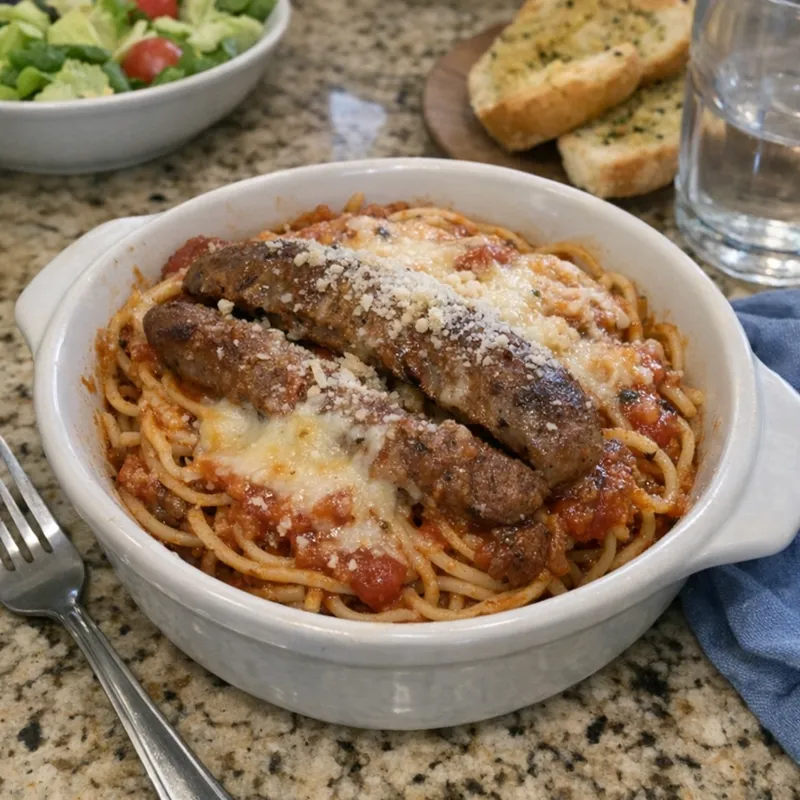 Camp David Spaghetti with Italian Sausage