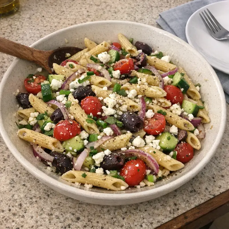 Greek Penne Pasta Salad