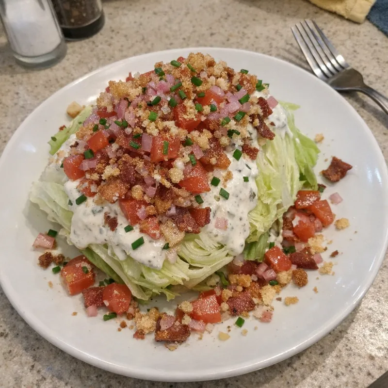 The Fully Loaded Iceberg Wedge Salad