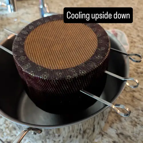 Baked (upside down cooling)